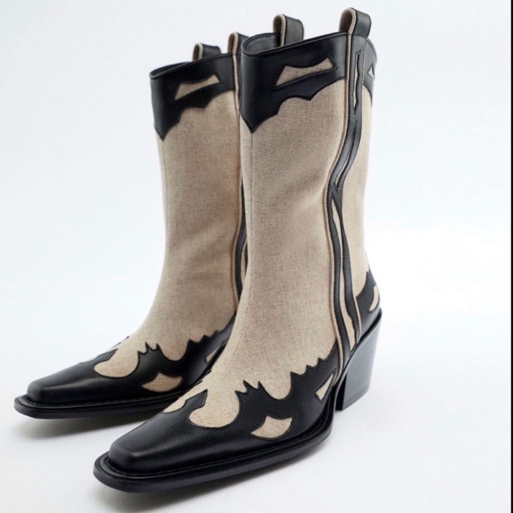 Zara Cowboy Boots / 37